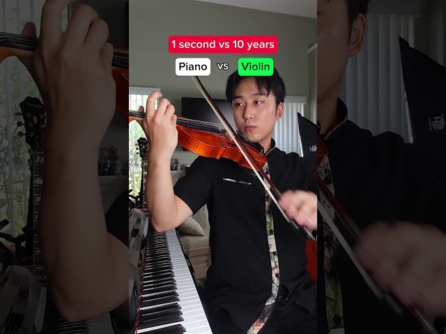 1 second Vs 10 years playing violin class=