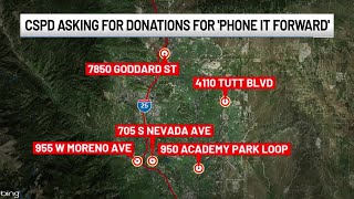 Colorado Springs police asking for donations for 'Phone it Forward'