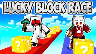 EXTREME MINECRAFT LUCKY BLOCK RACE!! screenshot 4