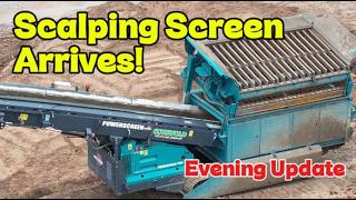 Llangollen Canal Breach, Whitchurch Evening Update. Scalping Screen Arrived!