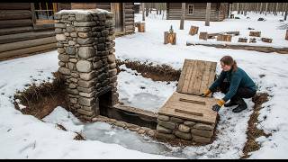 She built a chimney under her cabin which kept it 87°F warmer during the worst blizzard in 75 years