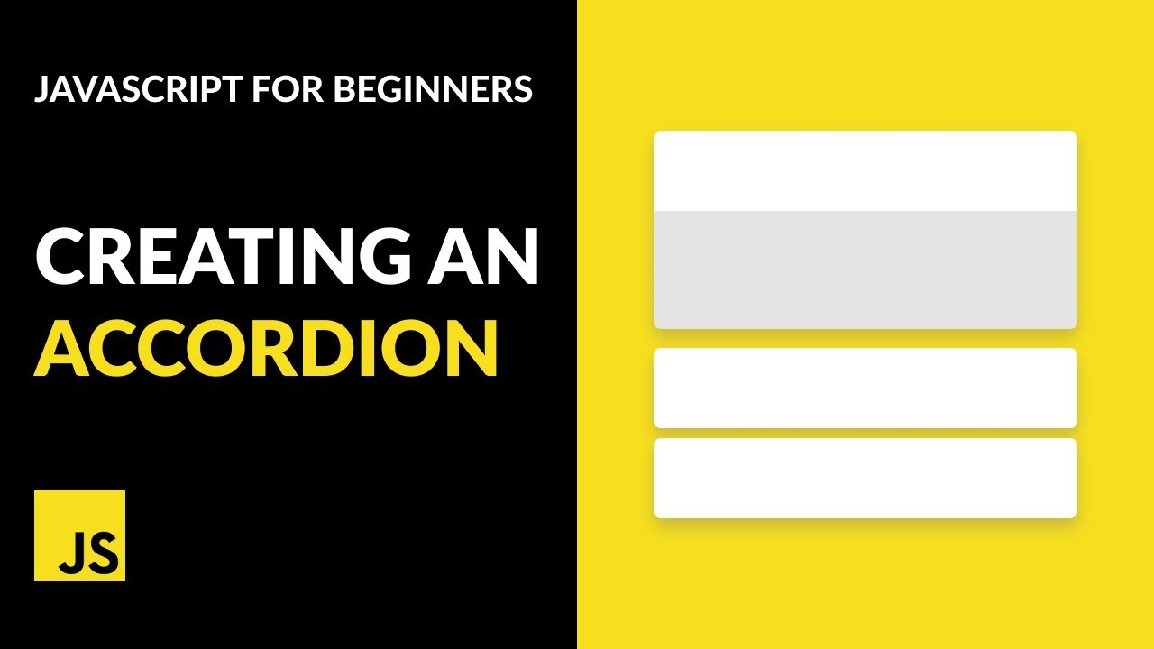 Creating an Accordion HTML, CSS, JavaScript Tutorial ViDoe