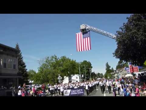 Dryden Memorial Day Parade Dryden High School Marching Band 2013