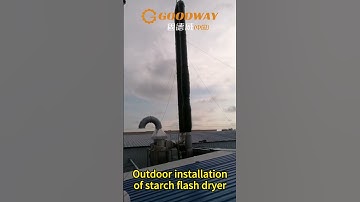 Outdoor and Indoor Installation of Airflow flash dryer cassava starch drying machine