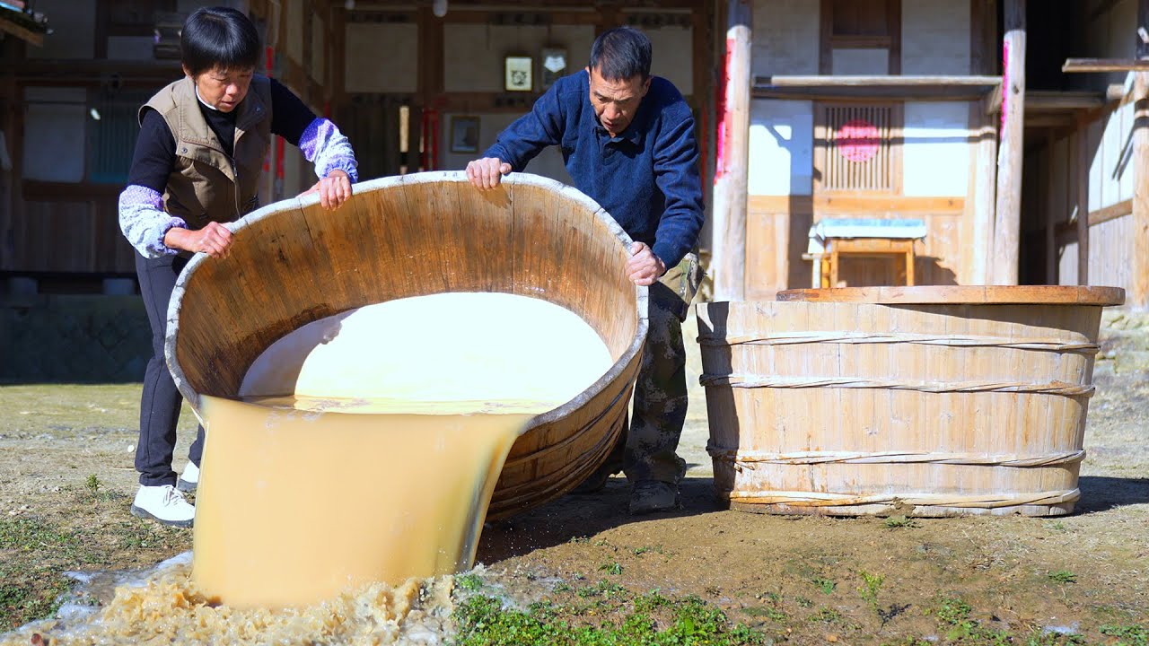 红薯吃不完做淀粉，阿嬷用地瓜粉做肉糕凉糕，鲜甜酸辣多种吃法｜Sweet potato starch