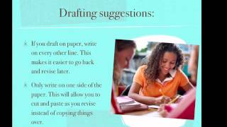 Drafting- second stage of the writing process