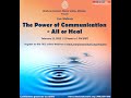 The power of communication ail or heal  live wellbeing webinar