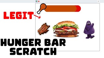 How to Make A Hunger Bar in Scratch! | Hunger Bar | iqCode