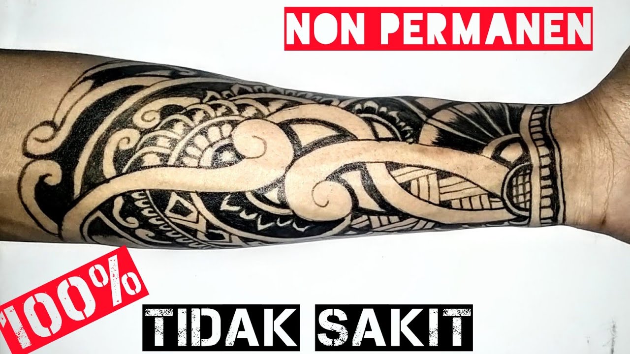 cara bikin tato di tangan - tato batik - YouTube