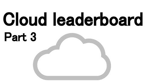 Cloud leaderboard  part 3 || Finishing off