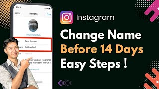 How To Change Instagram Name Before 14 Days