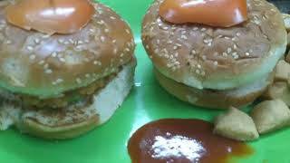 SOYA ALOO TIKKI BURGER RECIPE | Veg Aloo Tikki Burger Indian Style| बर्गर |सोया आलू टिक्की बर्गर