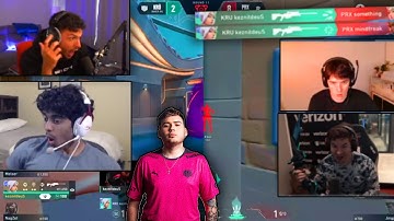Tarik & NA Streamers react to KRU Keznit DOUBLE NOSCOPE 1v2 INSANE CLUTCH in PRX vs KRU - Valorant