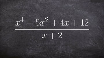 Dividing two polynomials using synthetic division