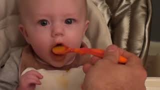 Amelias First Solid Food