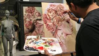Brian Viveros Studio Visit for Moniker Art Fair 2017