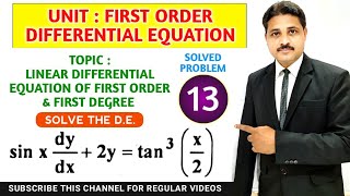 FIRST ORDER DIFFERENTIAL EQUATION | LINEAR DIFFERENTIAL EQUATION WITH CONSTANT COEFFICIENT LECTURE13