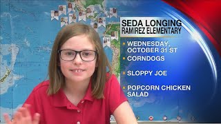 LISD Lunch Menu 10.31.18