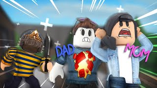 MY CRAZY PARENTS PLAY ROBLOX (MM2 FAMILY)