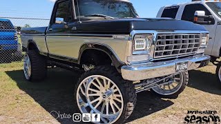 Florida truck meet 2024 at Orlando speed world. Super packed event, lots of lifted trucks. Good show
