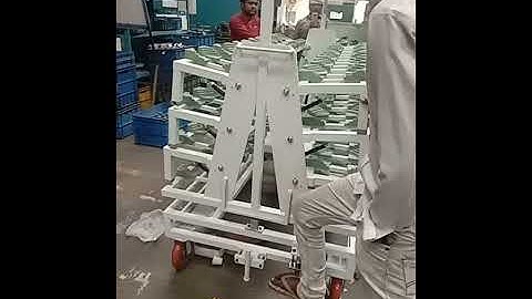 Assly parts movement  rotating trolley.