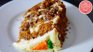 Soft and Moist Carrot Cake Recipe |  Easy Carrot Cake Recipe