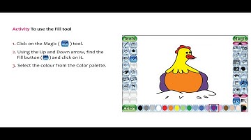 To use the Fill tool in Tux Paint