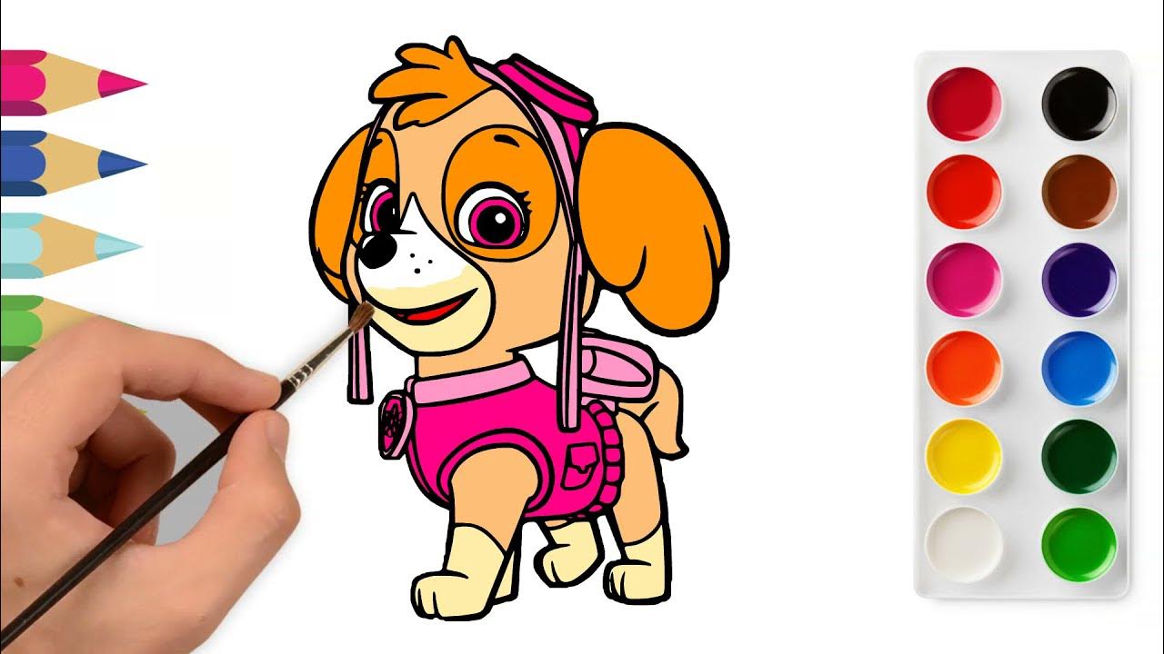 Stella Pat Patrouille Dessin Facile Dessin stella de la pat patrouille : comment dessiner Stella de la pat  patrouille - YouTube