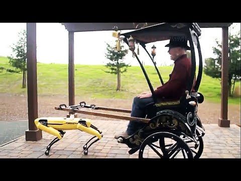 Robot pulling Rickshaw | Most amazing videos in the world I found on Reddit V5