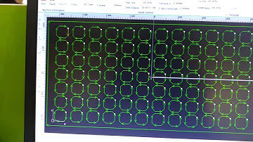 Simulation of cutting , Fiber laser cutting machine