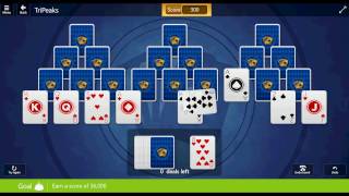 Microsoft Solitaire Collection: TriPeaks - Expert - December 6th, 2016 screenshot 2