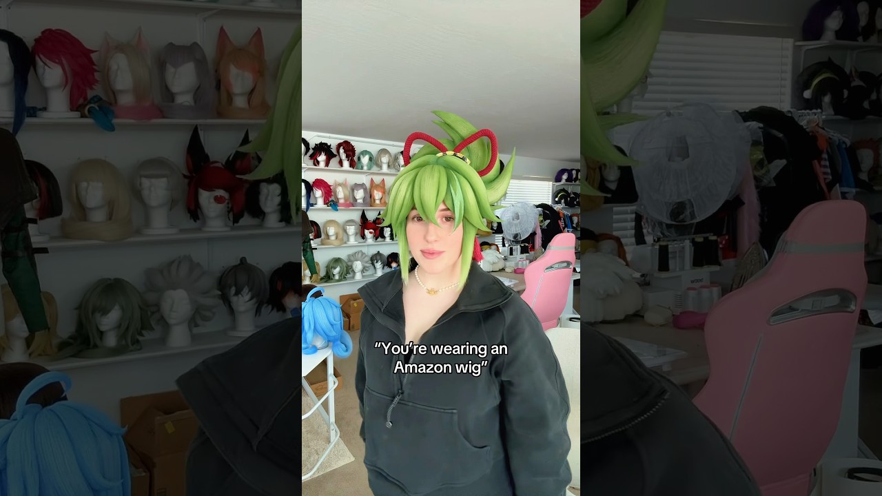 UmbraWigs using an Amazon wig 🤯 #wigstyling #cosplay #wigs #cosplaywigs