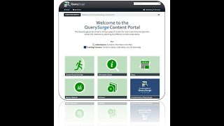 QuerySurge Content Portal Walkthrough