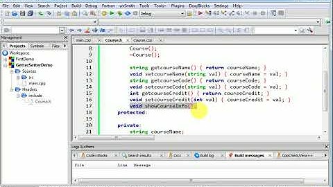 03 Lect C++ Getter and Setter in Codeblock