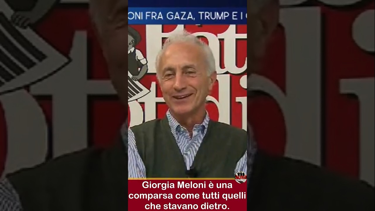 Travaglio: "Faccia tosta a spacciare il vertice come vittoria di Israele. Meloni, una comparsa.