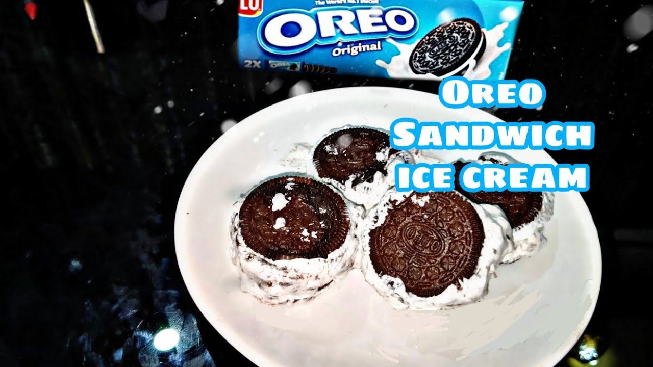 How to make Oreo Sandwich Ice cream Easy homemade Oreo Sandwich Ice