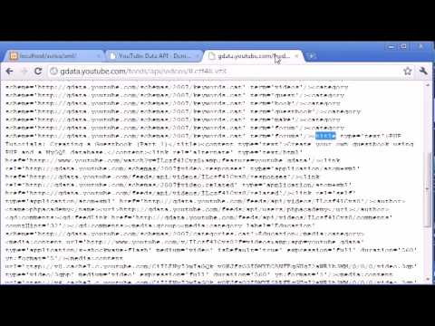 107   A YouTube XML Example