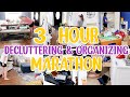 DECLUTTERING &amp; ORGANIZING MOTIVATION MARATHON! 3 HOURS OF CLEANING MOTIVATION! HOW TO DECLUTTER!
