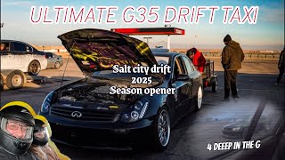 Salt City Drift 2025 Season Opener G35 Drift Taxi Back Seat Drift Along