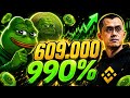 BOOOOOM !! 609.000.990% Token Ini Di Hold CZ Binance