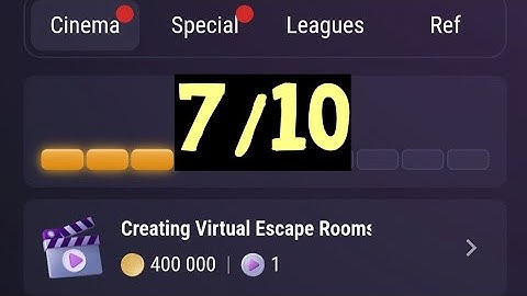 Creating Virtual Escape Rooms  7 October Tap Swap Watch Daily Video Code  | Tapswap New Code Today?