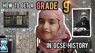 How to get a GRADE 9 in GCSE History   tips to manage time in the exam