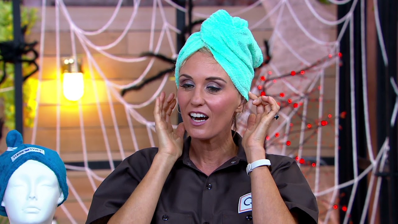 Set of 5 Solid 100 Cotton Turbie Twist Hair Towels on QVC YouTube