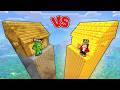 JJ vs Mikey In TALLEST BASE BATTLE in Minecraft!