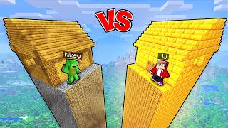 JJ vs Mikey In TALLEST BASE BATTLE in Minecraft!