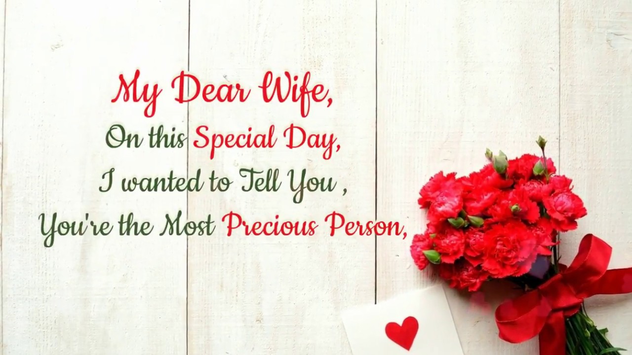 Wedding Anniversary Wish Video Husband To Wife Vg 711 Youtube