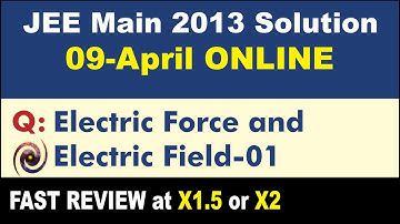 JEE Main 2013 Physics Solutions | Electric Force and Electric Field-01