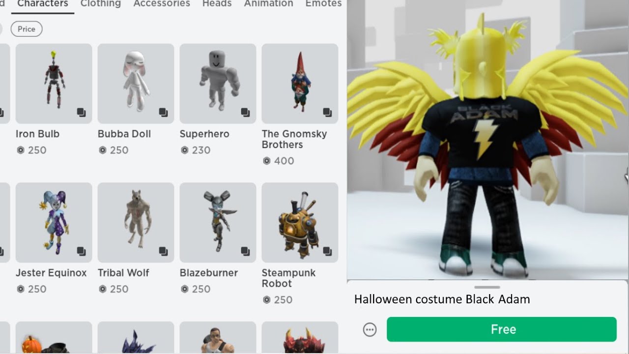 FREE ACCESSORIES! HOW TO GET Black Adam Bolt & T-Shirt! (ROBLOX Black Adam  ⚡ Experience) 