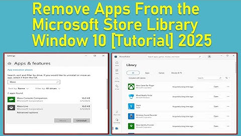 Remove Apps From the Microsoft Store Library Window 10 [Tutorial] 2025