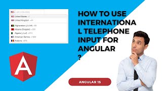 International Telephone Input for Angular screenshot 4